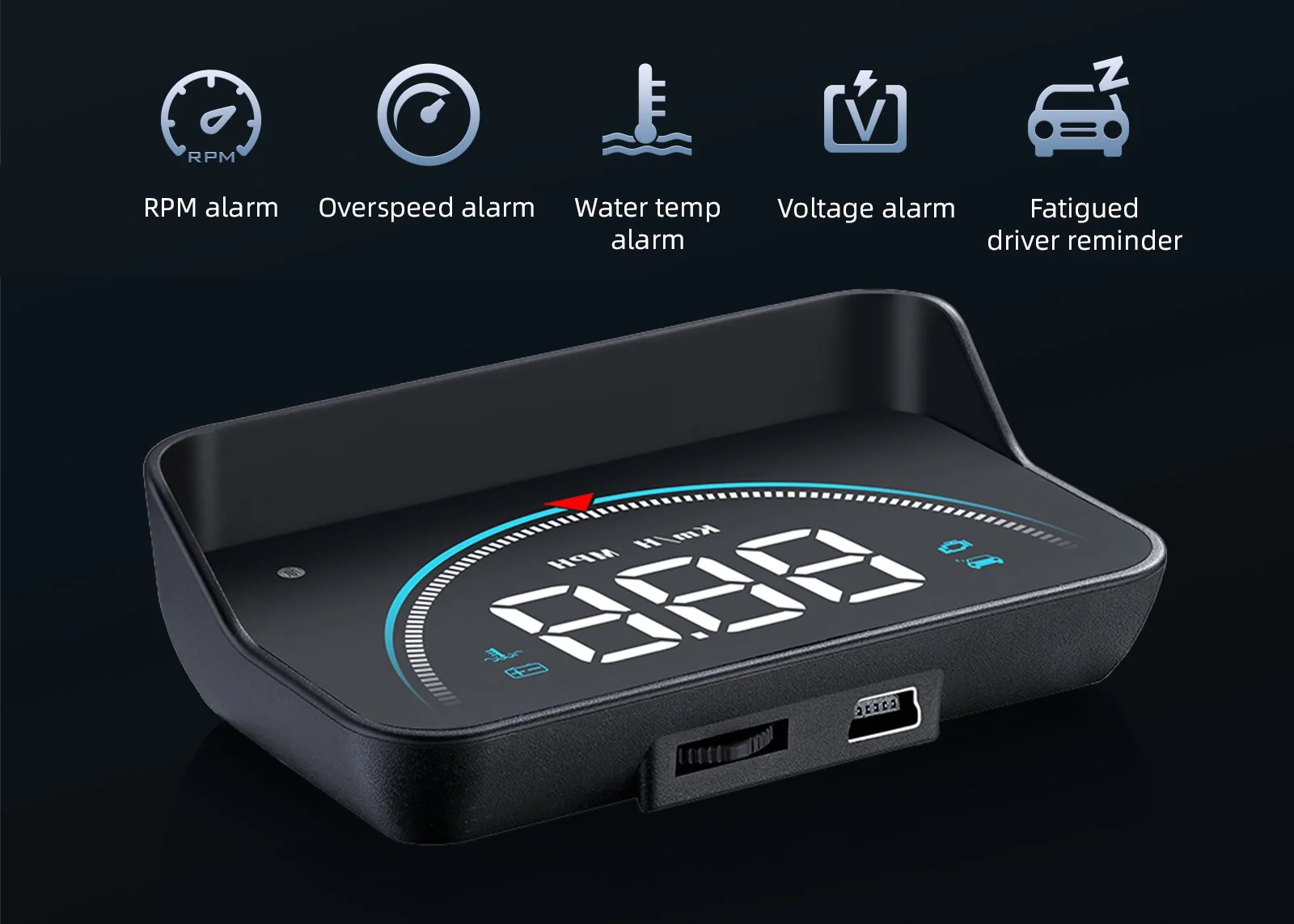 hud head up display m8 bmode everest alarmy a upozornění evtech_cz